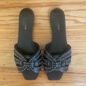 Saint Laurent flat studded Tribute sandals